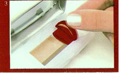 3° passo: tornare indietro con l’applicatore al punto di partenza. In questo modo l’applicatore catturerà per la seconda volta il colore.