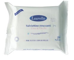 Salviette struccanti occhi e viso di Laurella